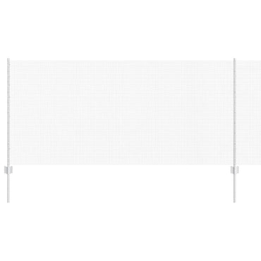 vidaXL Zaun mit Pfosten Silber 1 x 10 m Stahl
