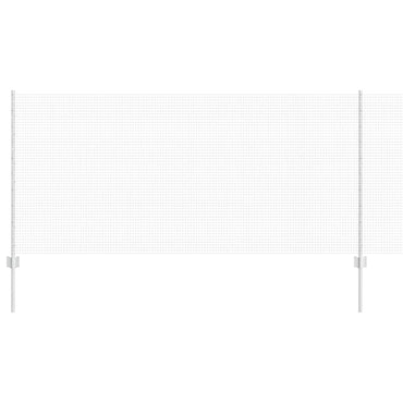 vidaXL Zaun mit Pfosten Silber 1 x 10 m Stahl