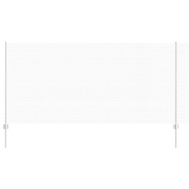 vidaXL Zaun mit Pfosten Silber 1,2 x 10 m Stahl