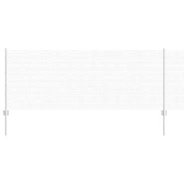 vidaXL Zaun mit Pfosten Silber 0,8 x 100 m Stahl