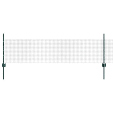 vidaXL Zaun mit Pfosten Grün 0,5 x 10 m Stahl