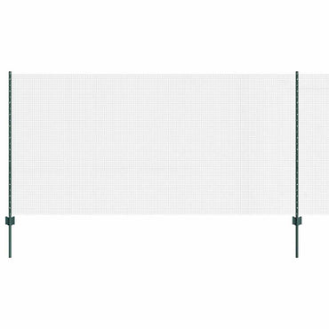 vidaXL Zaun mit Pfosten Grün 1,2 x 10 m Stahl und PVC