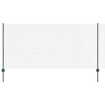vidaXL Zaun mit Pfosten Grün 1,2 x 10 m Stahl und PVC
