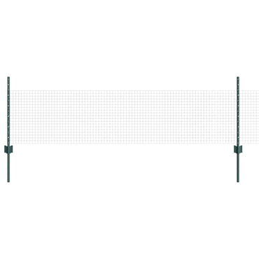 vidaXL Zaun mit Pfosten Grün 0,5 x 25 m Stahl