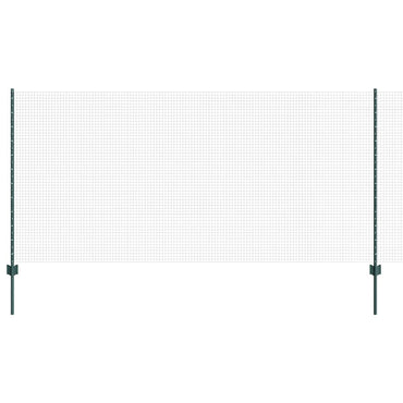 vidaXL Clôture avec Poteaux Vert 1,2 x 25 m Acier et PVC