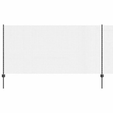 vidaXL Zaun mit Pfosten Grau 1,2 x 50 m Stahl und PVC