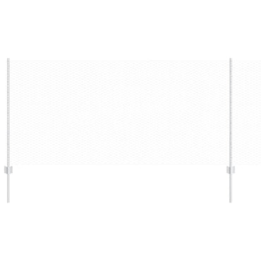 vidaXL Clôture avec poteaux Argenté 1 x 25 m Acier