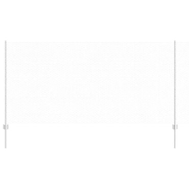 vidaXL Zaun mit Pfosten Silber 1,2 x 25 m Stahl