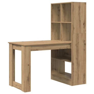 vidaXL Bureau Chêne Artisan 122 x 67 x 145 cm Bois d'ingénierie