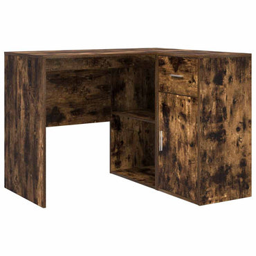 vidaXL Eck-Schreibtisch Geräucherte Eiche 102 x 88 x 75 cm