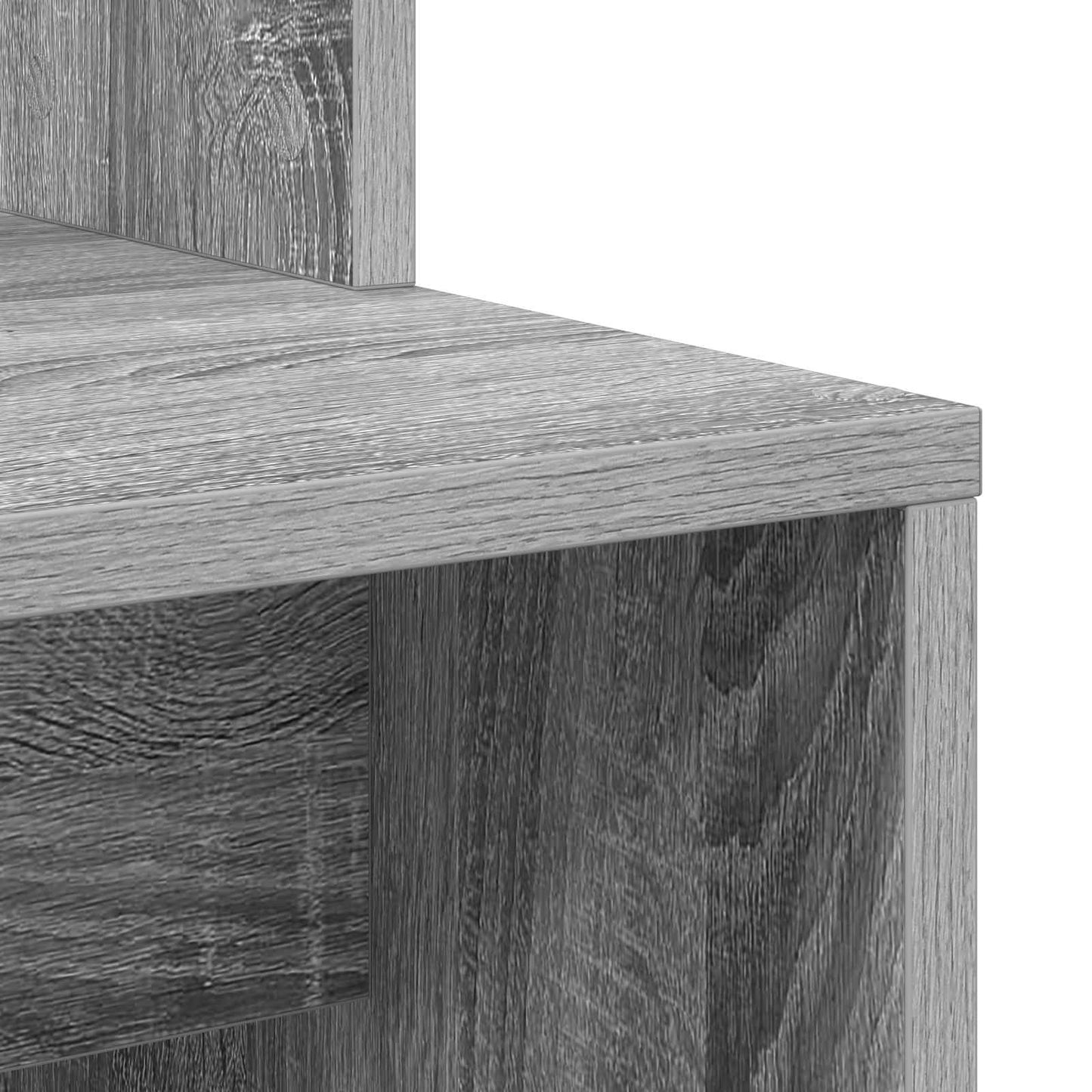 vidaXL Schreibtisch 2 pcs Graues Sonoma