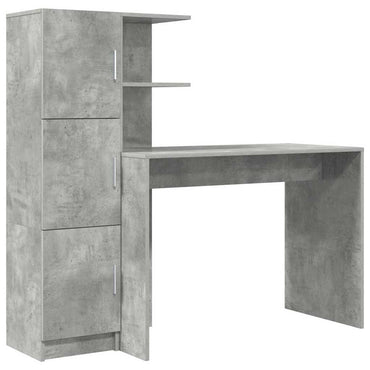 vidaXL Schreibtisch 2 pcs Beton Grau