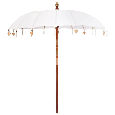 vidaXL Balinesischer Sonnenschirm Creme 220 x 220 x 260 cm