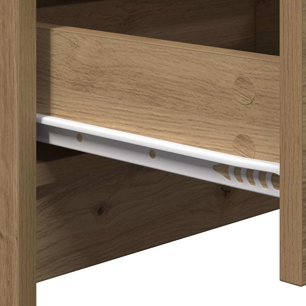vidaXL Nachttisch Artisan-Eiche 38 x 34 x 61 cm Holzwerkstoff