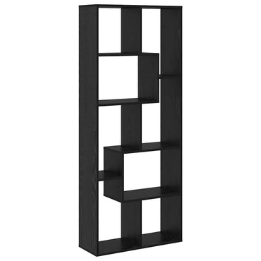 vidaXL Bücherregal Schwarz Eichen-Optik 67 x 25 x 162 cm Holzwerkstoff