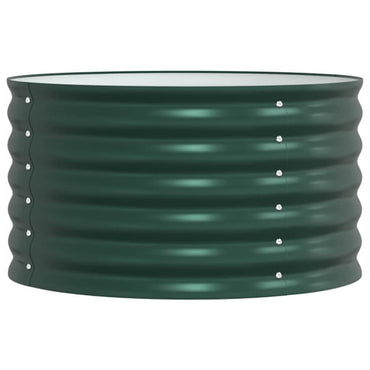 vidaXL Hochbeet Grün 80 x 80 x 44 cm Stahl