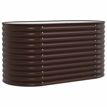 vidaXL Hochbeet Braun 160 x 80 x 81 cm Stahl