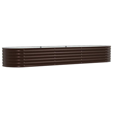 vidaXL Hochbeet Braun 320 x 80 x 44 cm Stahl