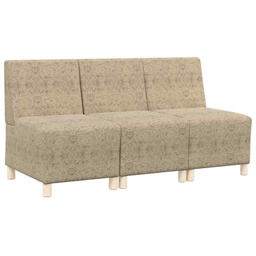 vidaXL Modulares Armfreies Sofa 3 pcs Hellgrau 55 x 74 x 82 cm