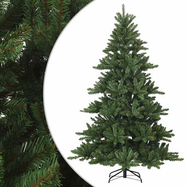 vidaXL Künstlicher klappbarer Weihnachtsbaum Grün 240 cm PVC, Stahl