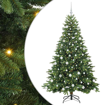 vidaXL Künstlicher Weihnachtsbaum mit 300 LEDs Grün 180 cm PE und PVC
