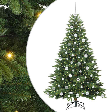 vidaXL Künstlicher Weihnachtsbaum mit 300 LEDs Grün 180 cm PE und PVC