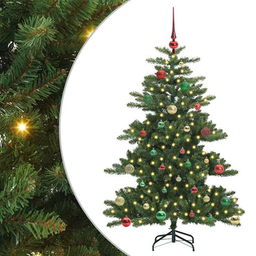 vidaXL Künstlicher klappbarer Weihnachtsbaum Grün 150 cm PVC und Stahl