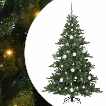 vidaXL Künstlicher klappbarer Weihnachtsbaum Grün 180 cm PVC und Stahl