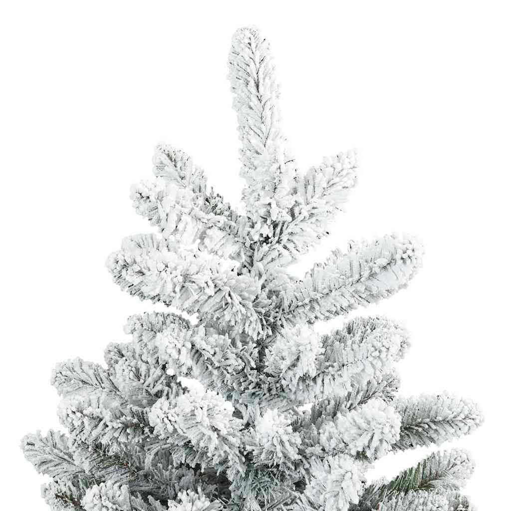 vidaXL Künstlicher klappbarer Weihnachtsbaum Weiß 150 cm PVC und Stahl