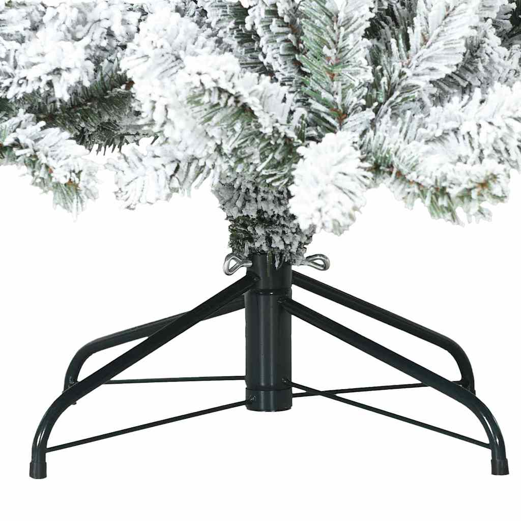 vidaXL Künstlicher klappbarer Weihnachtsbaum Weiß 240 cm PVC und Stahl