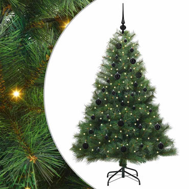 vidaXL Künstlicher Weihnachtsbaum mit 150 LEDs Grün 150 cm PE und PVC