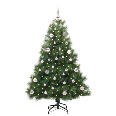 vidaXL Künstlicher Weihnachtsbaum mit 150 LEDs Grün 150 cm PE und PVC