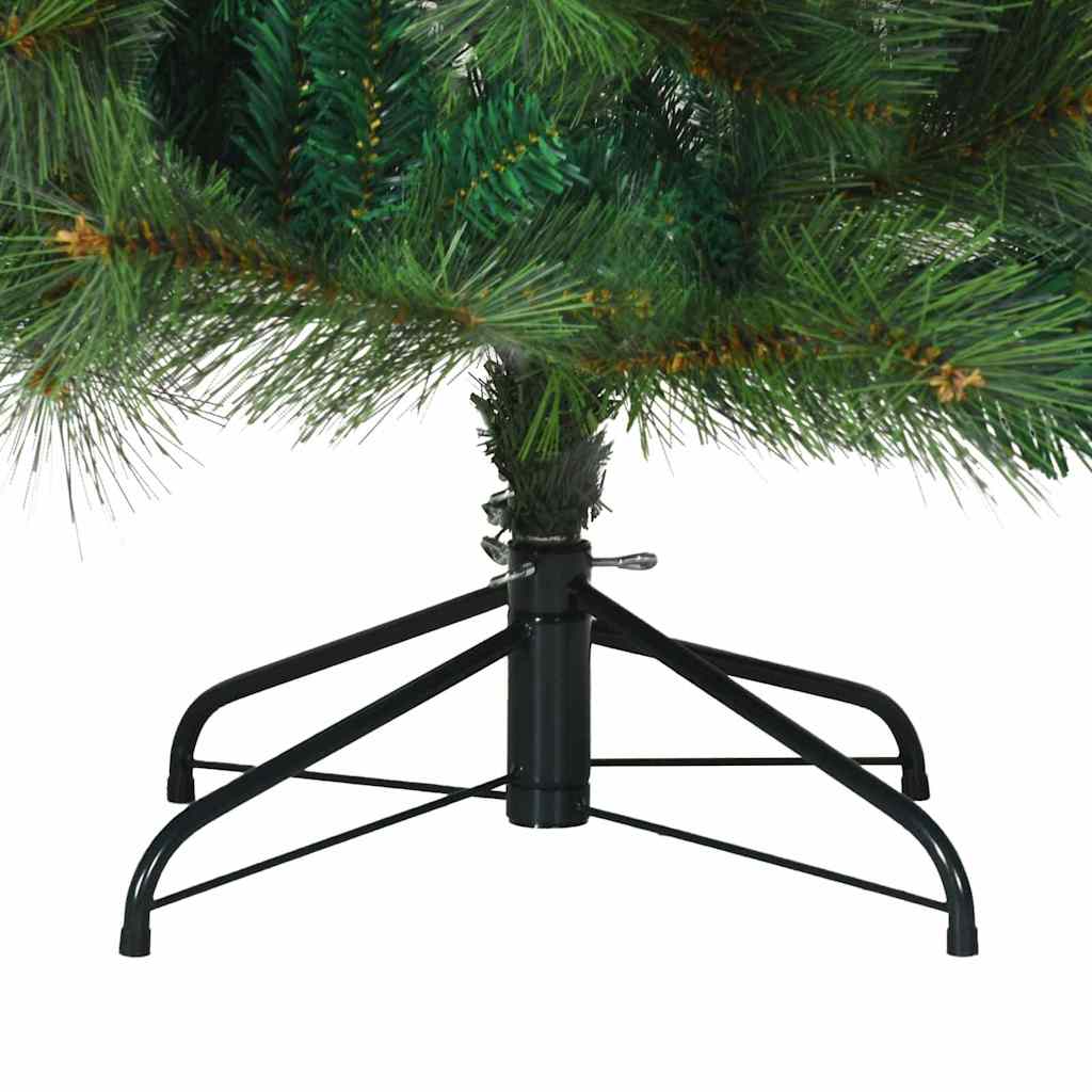 vidaXL Künstlicher Weihnachtsbaum mit 300 LEDs Grün 210 cm PE und PVC
