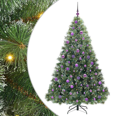 vidaXL Sapin de Noël artificiel 300 LED vert 180 cm PE et PVC
