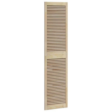 vidaXL Schranktür Natur 201 x 2,1 x 49,5 cm Massives Kiefernholz