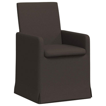 vidaXL Esszimmerstühle 2 pcs Dunkelgrau 57 x 67 x 95 cm Leinen