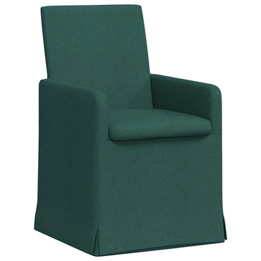 vidaXL Esszimmerstühle 2 pcs Dunkelgrün 57 x 67 x 95 cm Stoff