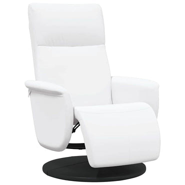 vidaXL Massage Relaxsessel Weiß Kunstleder