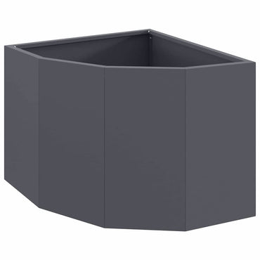 vidaXL Eckpflanzer Anthrazit 45 x 45 x 35 cm Stahl