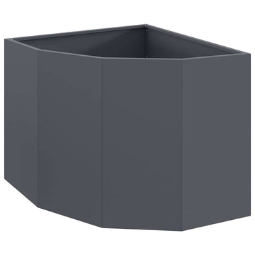 vidaXL Eckpflanzer Anthrazit 60 x 60 x 50 cm Stahl