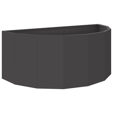 vidaXL Pflanzkübel Schwarz 90 x 45 x 35 cm Stahl