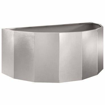 vidaXL Pflanzkübel Silber 90 x 45 x 35 cm Edelstahl