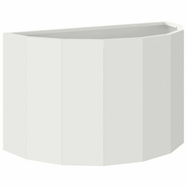 vidaXL Pflanzkübel Weiß 60 x 30 x 35 cm Stahl