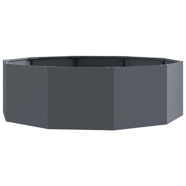vidaXL Pflanzkübel Anthrazit 120 x 120 x 35 cm Stahl