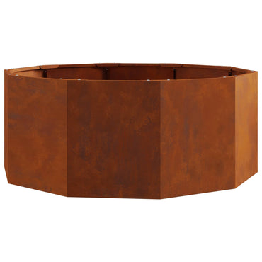vidaXL Pflanzkübel Rostig 90 x 90 x 35 cm Wetterfeststahl