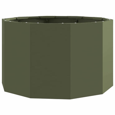 vidaXL Pflanzkübel Olive Grün 60 x 60 x 35 cm Stahl
