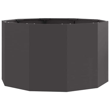 vidaXL Pflanzkübel Schwarz 90 x 90 x 50 cm Stahl
