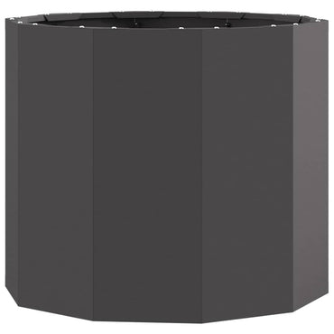 vidaXL Pflanzkübel Schwarz 60 x 60 x 50 cm Stahl