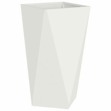 vidaXL Jardinière blanc 40 x 40 x 75 cm acier