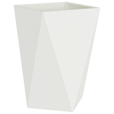 vidaXL Pflanzkübel Weiß 50 x 50 x 75 cm Stahl